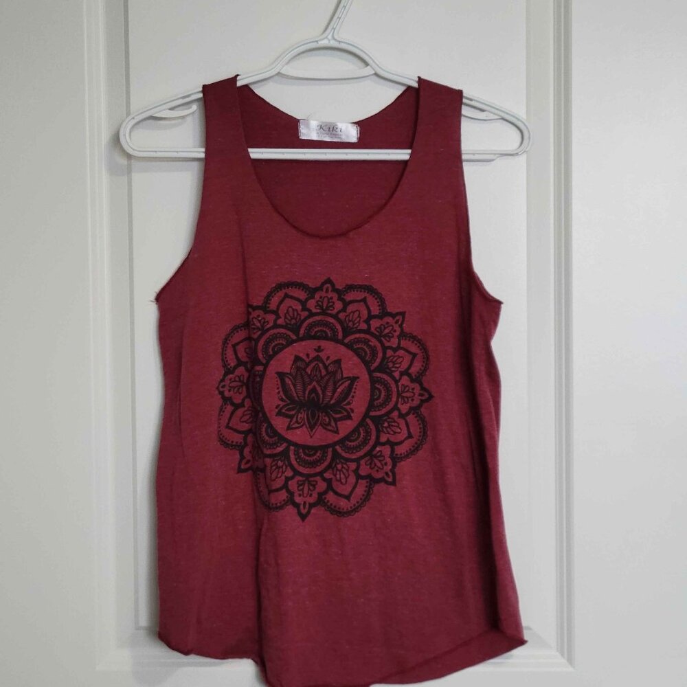 KIKI burgundy tank top, womens